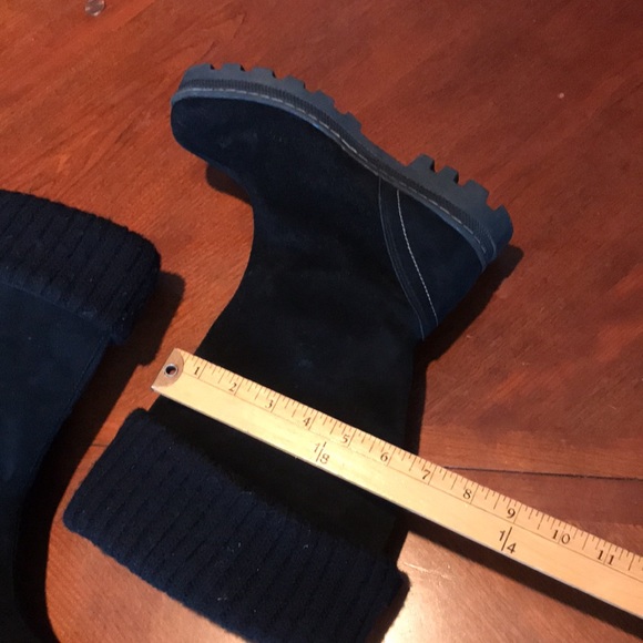 Skechers black leather winter boots shoes size 6 - Picture 14 of 16